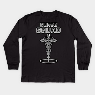 Nurse squad Kids Long Sleeve T-Shirt